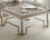 Damien 3 Piece Occasional Table Set in Fabric & Champagne Finish by Acme - 81625-S - Image 2 of 0