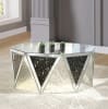 Noor 3 Piece Occasional Table Set in Mirrored & Faux Gem Stones Finish by Acme - 82775-S - Image 3 of 0
