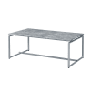 Jurgen 3 Piece Occasional Table Set in Faux Concrete & Silver Finish by Acme - 83235-S - Image 3 of 0