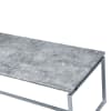 Jurgen 3 Piece Occasional Table Set in Faux Concrete & Silver Finish by Acme - 83235-S - Image 4 of 0