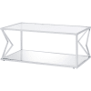 Virtue 3 Piece Occasional Table Set in Clear Glass & Chrome Finish by Acme - 83480-S - Image 5 of 0