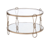 Zekera 3 Piece Occasional Table Set in Champagne & Mirrored Finish by Acme - 83940-S - Image 2 of 0