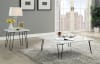 Telestis 3 Piece Occasional Table Set in White Marble & Black Finish by Acme - 84500-S - Image 1 of 0