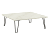 Telestis 3 Piece Occasional Table Set in White Marble & Black Finish by Acme - 84500-S - Image 4 of 0