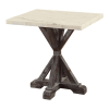 Romina 3 Piece Occasional Table Set in White Marble & Weathered Espresso Finish by Acme - 84545-S - Image 3 of 0