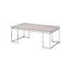 Chafik 3 Piece Occasional Table Set in Natural Oak & Chrome Finish by Acme - 85370-S - Image 4 of 0