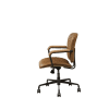 Josi Office Chair in Coffee Top Grain Leather Finish by Acme - 92029 - Image 3 of 0