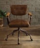 Hallie Office Chair in Vintage Whiskey Top Grain Leather Finish by Acme - 92410 - Image 2 of 0