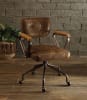 Hallie Office Chair in Vintage Whiskey Top Grain Leather Finish by Acme - 92410 - Image 3 of 0