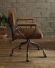 Hallie Office Chair in Vintage Whiskey Top Grain Leather Finish by Acme - 92410 - Image 4 of 0