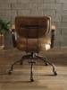 Hallie Office Chair in Vintage Whiskey Top Grain Leather Finish by Acme - 92410 - Image 5 of 0