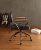 Hallie Office Chair in Vintage Black Top Grain Leather Finish by Acme - 92411 - Image 4 of 0
