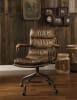 Harith Executive Office Chair in Vintage Whiskey Top Grain Leather Finish by Acme - 92416 - Image 3 of 0