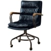 Harith Executive Office Chair in Vintage Blue Top Grain Leather Finish by Acme - 92417 - Image 2 of 0