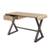 Danton Executive Home Office Desk in Gold Aluminum Finish by Acme - 92424 - Image 2 of 0