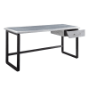 Brancaster Executive Home Office Desk in Aluminum Finish by Acme - 92428 - Image 1 of 0