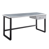Brancaster Executive Home Office Desk in Aluminum Finish by Acme - 92428 - Image 2 of 0