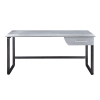 Brancaster Executive Home Office Desk in Aluminum Finish by Acme - 92428 - Image 3 of 0