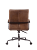 Indra Office Chair in Vintage Chocolate Top Grain Leather Finish by Acme - 92568 - Image 4 of 0