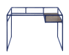 Yasin Executive Home Office Desk in Blue & Glass Finish by Acme - 92586 - Image 2 of 0