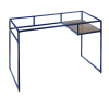 Yasin Executive Home Office Desk in Blue & Glass Finish by Acme - 92586 - Image 3 of 0