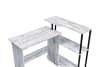 Ievi Executive Home Office Desk in Antique White & Black Finish by Acme - 92752 - Image 3 of 0
