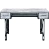 Settea Executive Home Office Desk in Antique White & Black Finish by Acme - 92797 - Image 1 of 0
