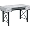 Settea Executive Home Office Desk in Antique White & Black Finish by Acme - 92797 - Image 2 of 0
