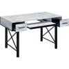Settea Executive Home Office Desk in Antique White & Black Finish by Acme - 92797 - Image 3 of 0