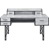 Safea Executive Home Office Desk in Antique White & Black Finish by Acme - 92802 - Image 1 of 0