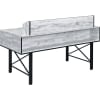 Safea Executive Home Office Desk in Antique White & Black Finish by Acme - 92802 - Image 4 of 0