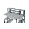 Amiel Executive Home Office Desk in Faux Concrete & Black Finish by Acme - 92875 - Image 4 of 0