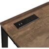 Tyrese Executive Home Office Desk in Walnut & Black Finish by Acme - 93096 - Image 4 of 0