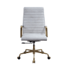 Duralo Office Chair in Vintage White Top Grain Leather Finish by Acme - 93168 - Image 2 of 0