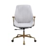 Argrio Office Chair in Vintage White Top Grain Leather Finish by Acme - 93241 - Image 2 of 0
