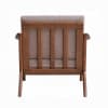 Lide Accent Chair in Light Brown Fabric and Brown Finish by Acme - AC02378 - Image 4 of 0