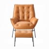 Zusa Accent Chair and Ottoman in Sandstone Top Grain Leather Finish by Acme - AC02379 - Image 5 of 0