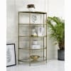Aditya Rack in Mirrored and Antique Brass Finish by Acme - AC02738 - Image 1 of 0
