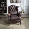Pino Accent Chair w/Pillow in Vintage Brown Top Grain Leather Finish by Acme - AC02994 - Image 1 of 0