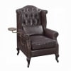 Pino Accent Chair w/Pillow in Vintage Brown Top Grain Leather Finish by Acme - AC02994 - Image 2 of 0