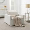 Naveen Swivel Chair w/Pillow in Ivory Fabric Finish by Acme - AC03142 - Image 1 of 0