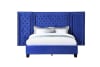 Damazy Bed in Blue Velvet Finish by Acme - BD00973Q - Image 2 of 0