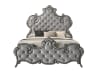 Perine 6 Piece Bedroom Set in Gray Velvet Finish by Acme - BD01062 - Image 4 of 0