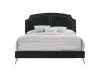 Zeena Bed in Black Velvet Finish by Acme - BD01176Q - Image 1 of 0