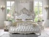 Adara Bed in White PU & Antique White Finish by Acme - BD01248EK - Image 1 of 0
