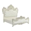 Adara Bed in White PU & Antique White Finish by Acme - BD01248EK - Image 3 of 0