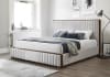 Kaleea Bed in Light Gray Chenille & Walnut Finish by Acme - BD02468Q - Image 3 of 0