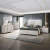 Laveda 6 Piece Bedroom Set in Light Gray Boucle and Pearl White Finish by Acme - BD03792 - Image 1 of 0