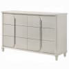 Laveda Contemporary Queen Bed in Light Gray Boucle and Pearl White Finish by Acme - BD03792Q - Image 5 of 0