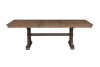 Pascaline 7 Piece Dining Room Set in Gray Fabric, Rustic Brown & Oak Finish by Acme - DN00702 - Image 2 of 0